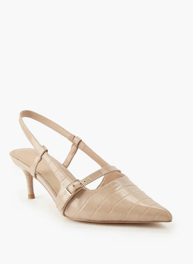 Flora Bella By Shoexpress Women Buckle Accent Slingback Shoes